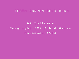 death canyon gold rush